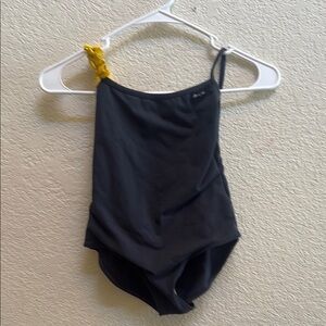 Grey Jo+Jax Open Back Leotard